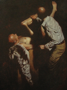 „Daedalos und Ikarus“ 2008 Öl/Leinwand 80 × 60 cm