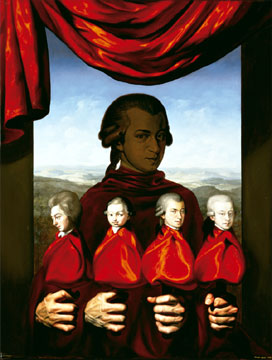 „Mozart“ 1996 Öl/Leinwand 85 × 65 cm