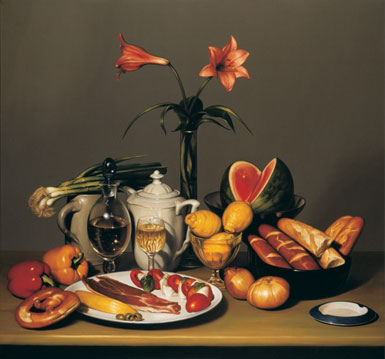 „Stillleben“ 1996 Öl/Leinwand 70 × 65 cm