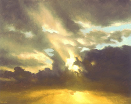 „Himmelsstück“ 1998 Öl/Leinwand 24 × 30 cm